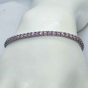 Elegant 925 Sterling Silver Tennis Bracelet – Brand New